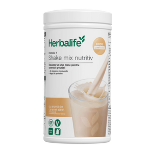 NOU Formula 1 Shake mix nutritiv Caramel Sărat 550 g